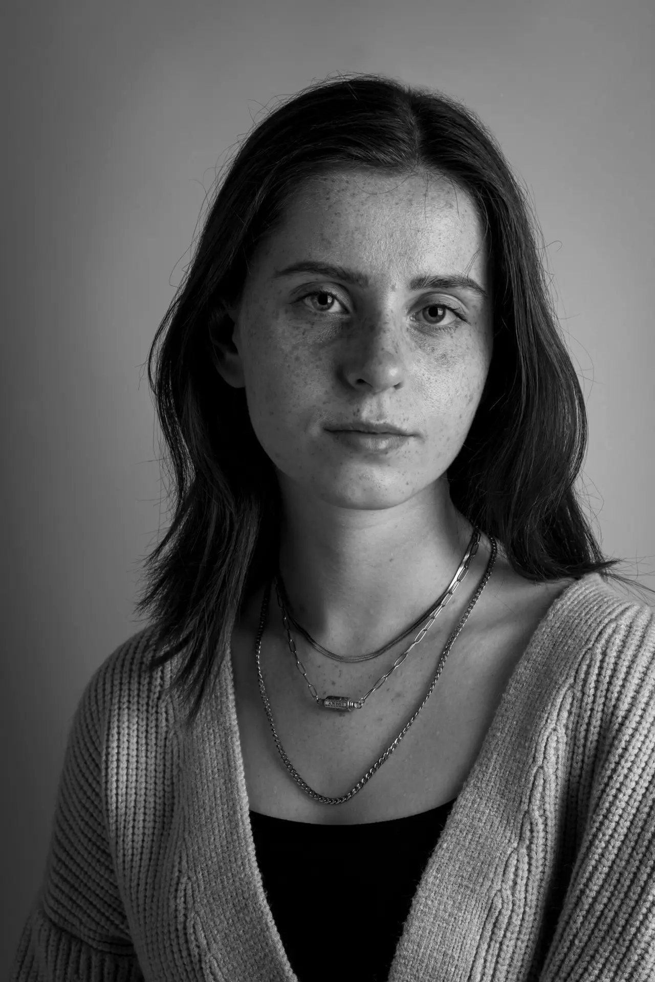 Portret van een vrouwelijke klant